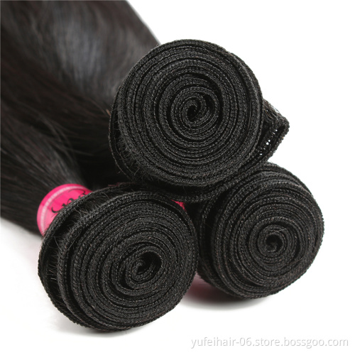 Silky Straight Virgin Peruvian Hair Bundles with Silk Closure, Top Quality Straight Hair Bundles